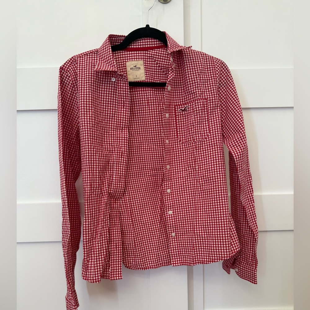 🌸 5 for 10$ / Hollister Red Plaid Shirt